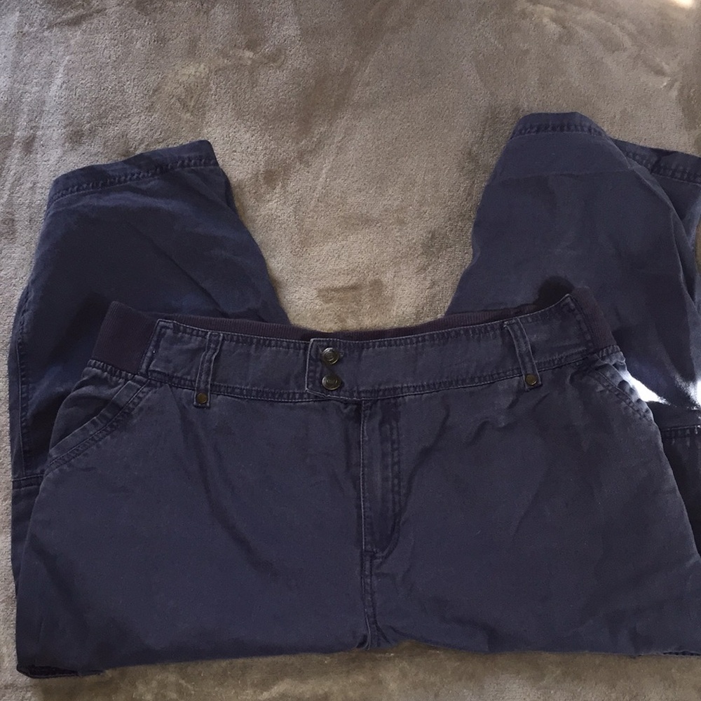 Woman Within Blue Capris
